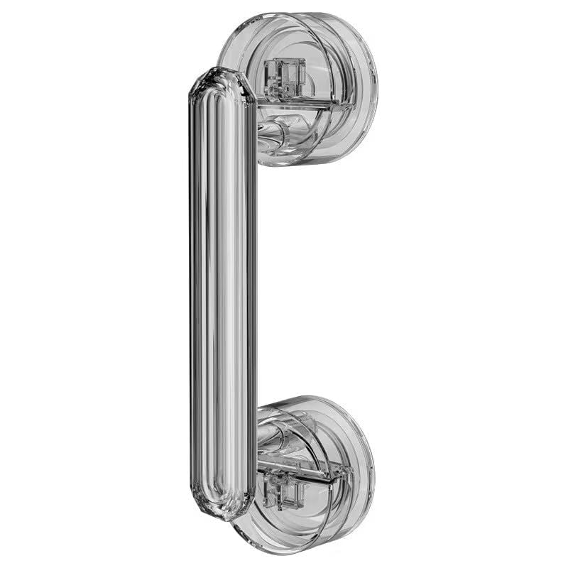 ELMVIA Plastic Suction Cup Handle Glass Door and Window Handles Bathroom Sliding Door Handles Refrigerator Door Handles Cabinet for Home Decor - Transparent ( Pack of - 1 ) - Image 1