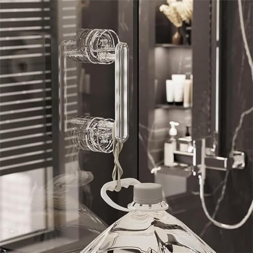 ELMVIA Plastic Suction Cup Handle Glass Door and Window Handles Bathroom Sliding Door Handles Refrigerator Door Handles Cabinet for Home Decor - Transparent ( Pack of - 1 ) - Image 5
