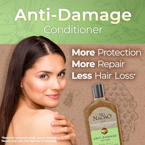 Tio Nacho Aloe Vera Deep Repair Conditioner: 100% Organic Aloe Vera and Royal Jelly, Repairs and Protects Hair, Vegetable Keratin for Softness and Shine, Paraben and Salt-Free - 14 Oz (Pack of 3) - Image 3