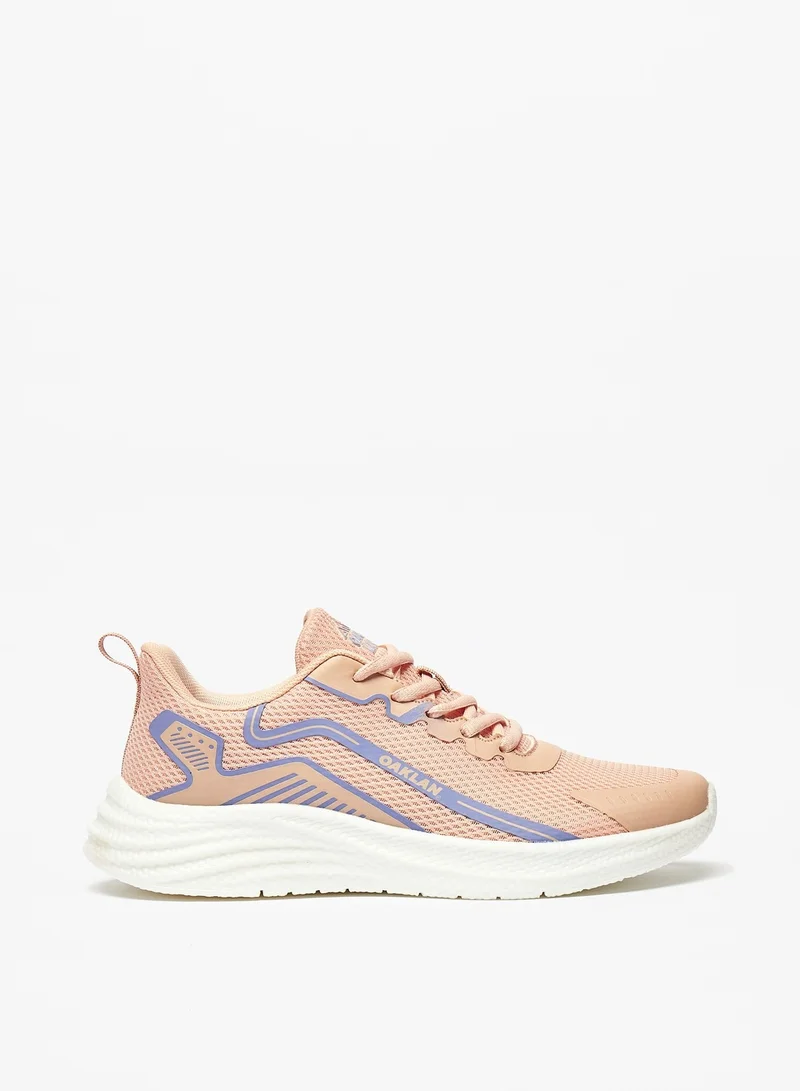 Oaklan by Shoexpress Womens Textured Lace-Up Trainer Shoes