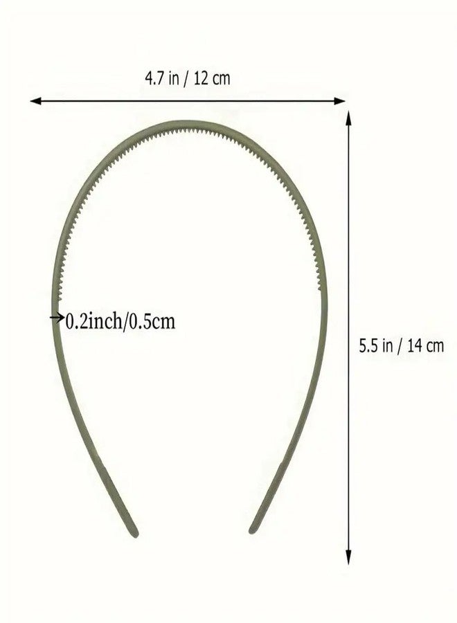 Ashkash 12-Piece Headband Set: Durable Matte Plastic, Perfect for Wedding, Makeup, & Spa, Solid Color, Bohemian & Elegant Style, Hair Accessory for Women - Image 2