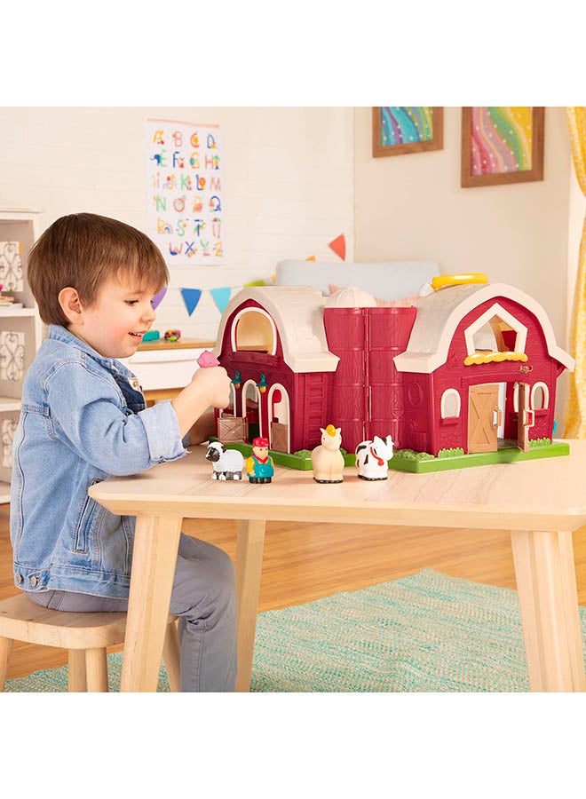BATTAT Big Red Barn with Farm Animals and Farmer, Farm Toys, Pre School Toys, Best Gift for 18+ Months - Image 4