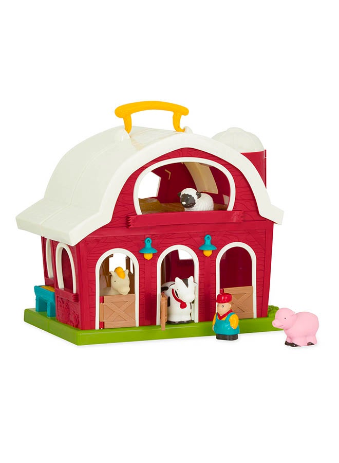 BATTAT Big Red Barn with Farm Animals and Farmer, Farm Toys, Pre School Toys, Best Gift for 18+ Months - Image 2