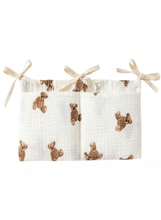 Essivox Hanging Storage Bags for Crib, Little Bear Hanging Storage Organizer, Multi-Purpose Accessories, Storage for Dormitory Bed and Bunk - Image 1