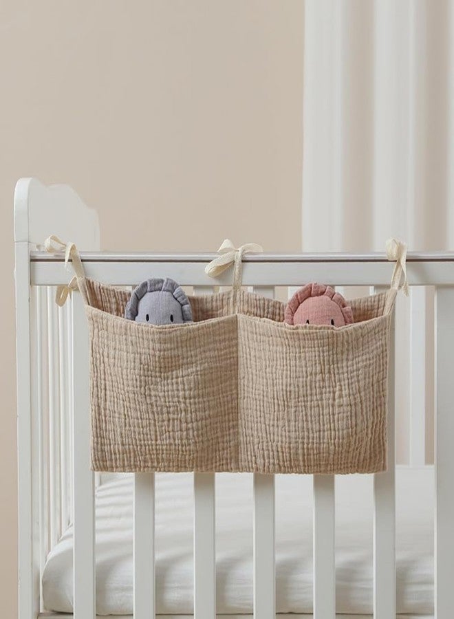 Essivox Hanging Storage Bags for Crib, Little Bear Hanging Storage Organizer, Multi-Purpose Accessories, Storage for Dormitory Bed and Bunk - Image 5