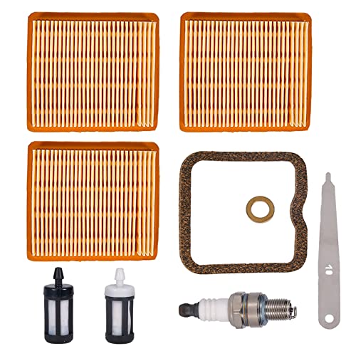 Mikatesi FS91 FS91R Air Filter Tune Up Kit Replace for Stihl FS91 FS91R KM91R FS89 FS131 FS311 FC96 String Trimmer Brushcutter Replace OEM 4180-141-0300 with 4180 007 1005 Valve Clearance Setting Kit - Image 1