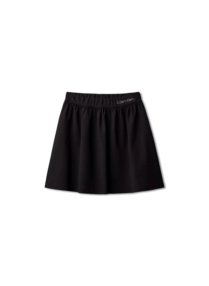 Calvin Klein Jeans  Kids Punto Logo Flare Skirt for Women | Best Price UAE