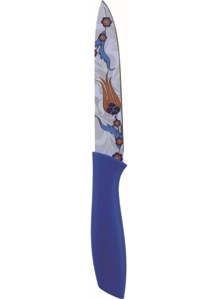 HELLOVE Blue Ceramic Coated Chopping Knife Fruit Vegetable Knife Multi-Purpose Kitchen  - Image 2