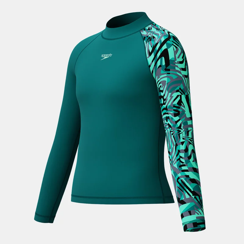 speedo Kids' Printed Swimming Rashguard