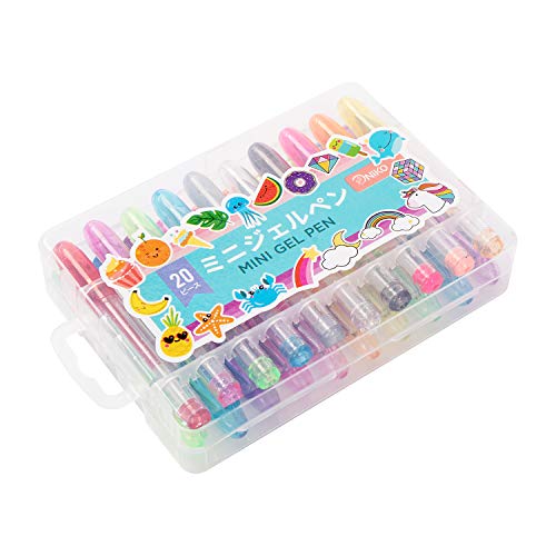 NIKO Gel Pen Mini 20 Glitter Colored Pens ，1 Pack - Image 5