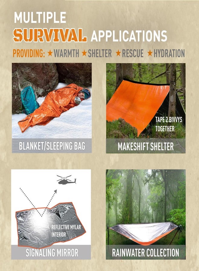 Monterra Emergency Survival Bivvy, Sleeping Bag, 2 Pack, Hiking Essentials, Bivy Sack, Outdoor Gear and Equipment, Camping Accessories. (Green) - Image 5