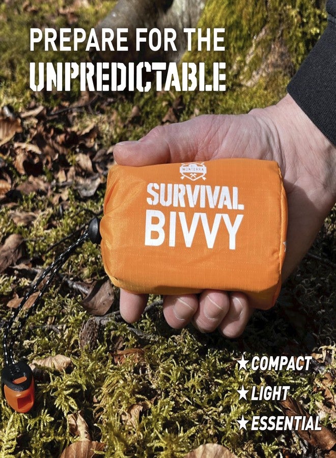 Monterra Emergency Survival Bivvy, Sleeping Bag, 2 Pack, Hiking Essentials, Bivy Sack, Outdoor Gear and Equipment, Camping Accessories. (Green) - Image 4