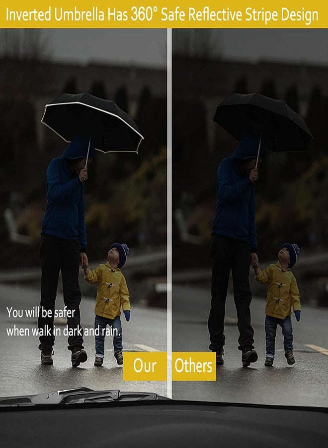 KEYOZA Automatic Open & Close Umbrella with Torch Handle for Night |Durable Frame | Big Size, Compact | Windproof, Water Resistant Foldable & Light Weight Umbrella For Men & Women - Image 4