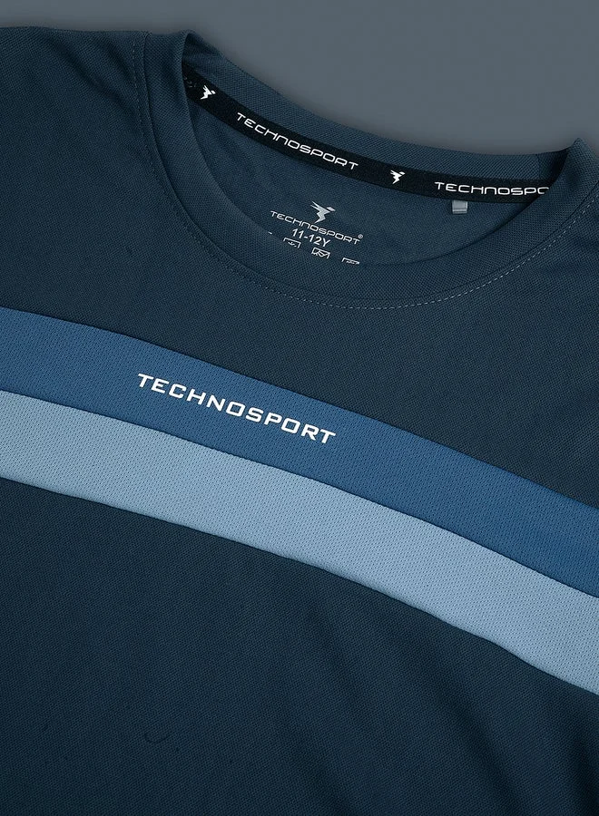 Technosport  Color Block Short Sleeves Round Neck T-Shirt for Men | Best Price UAE