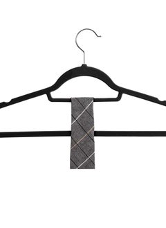 Red Dot Gift 100 Pieces 42cm Black Non-Slip Velvet Clothes Hanger with 360 Degree Rotatable Hook Durable and Slim  - Image 2