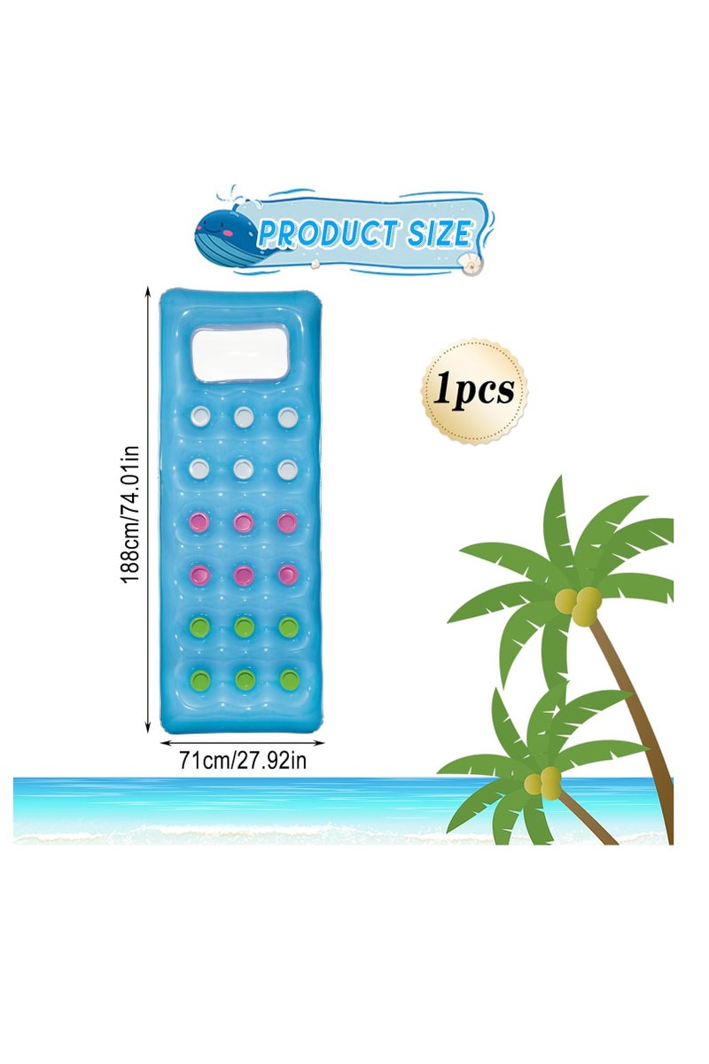 Bestway 1.83m Inflatable Swimming Raft - Comfortable and Relaxing Design for Floating on Water, Made from Reinforced PVC - Eye-Catching Color, Perfect for Fun Summer Times - Swimming Accessories - Water Float - Water Toys - Swimming Tools - Water Mat. - Image 2