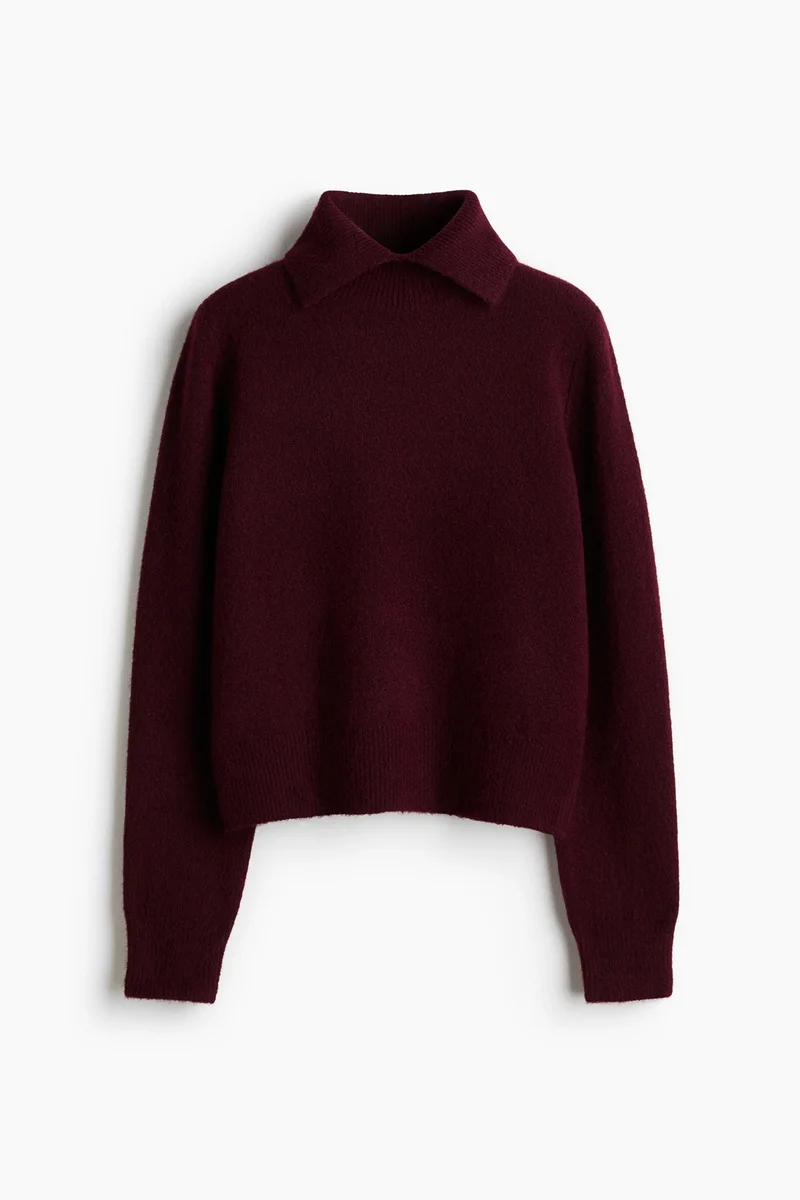 اتش اند ام كنزة بياقة بولو