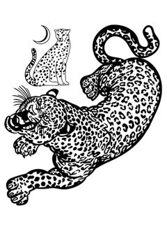 5X2Y Tattoo Tech, Long Lasting Temporary Tattoos, Last 1-2 Weeks, Waterproof, Semi Permanent Tattoo, Realistic look, No Adhesive, No reflection (Leopard) 