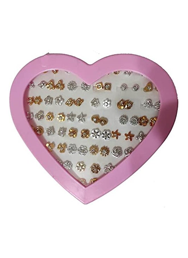 Generic 36-Piece Box of Walnut Plastic Stud Earrings - Hypoallergenic  - Image 3