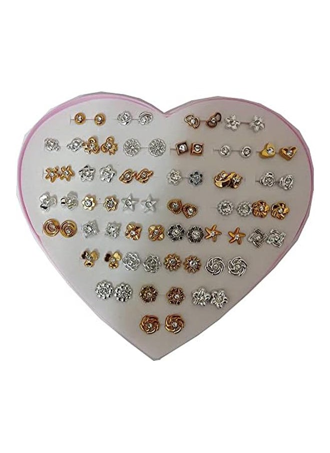 Generic 36-Piece Box of Walnut Plastic Stud Earrings - Hypoallergenic  - Image 2