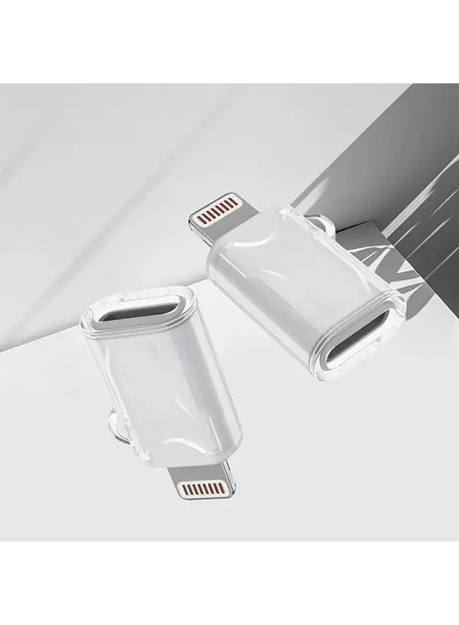 UKETO USB C To Lightning Adapter Fast Charging White 2 Pack Durable ABS Material - Image 5