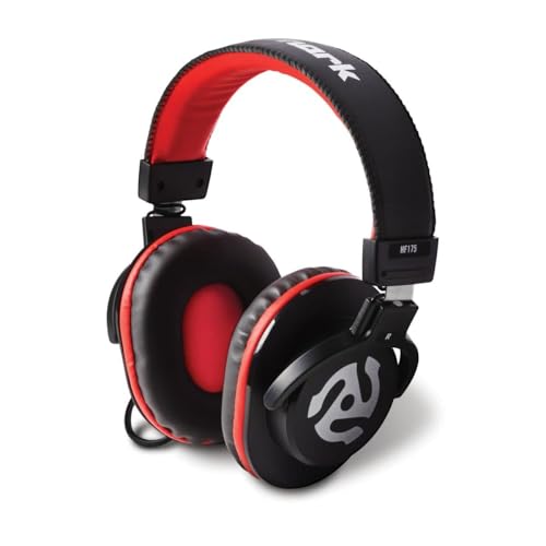 Numark HF175 - DJ Headphones with Closed Back Over Ear Design, 40mm Drivers, Comfortable Ear Pads for Mixing and DJ Monitoring, 3m Cable Included , Black - Image 1