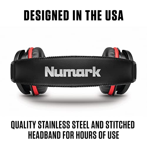 Numark HF175 - DJ Headphones with Closed Back Over Ear Design, 40mm Drivers, Comfortable Ear Pads for Mixing and DJ Monitoring, 3m Cable Included , Black - Image 5