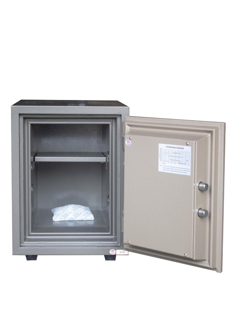 Protector PROTECTOR Safe PT45K Fireproof Safe Box - Anti-Burglar Home and Office Safe with a Removable Shelf and Dual Locks (H45 x W31 x D37 CM, 45KG) - Med In Vietnam  - Image 3