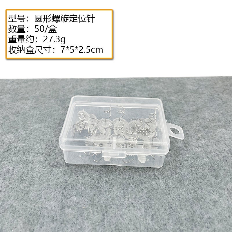 Diamond Positioning Needle, Hand Sewing Patchwork Fixed Pearlescent Needle, Clothing Positioning Needle, Transparent Canned Boxed Needle - Image 1