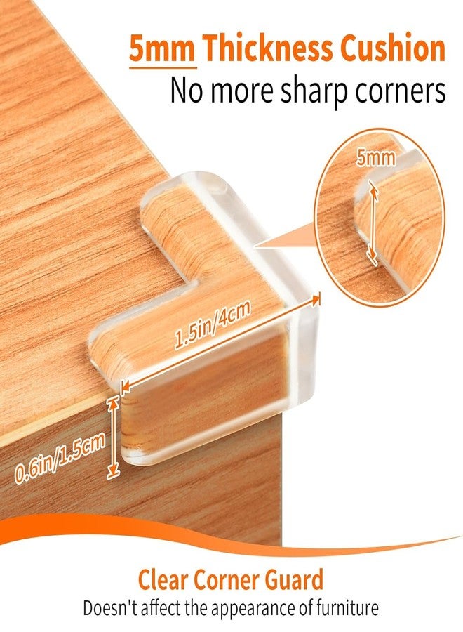 Zollyss Baby Proofing Edge & Corner Guards, 12 Pack, 5mm Silica Gel Cushion, L-Shaped Furniture Protectors, 4 cm x 1.5 cm, Clear - Image 3