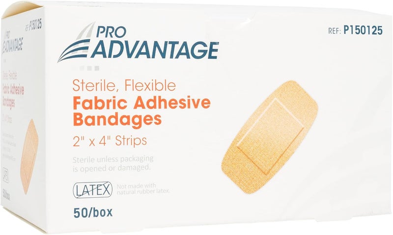 P150125 Flexible Large Adhesive Bandages 2" x 4" (Pack of 100)