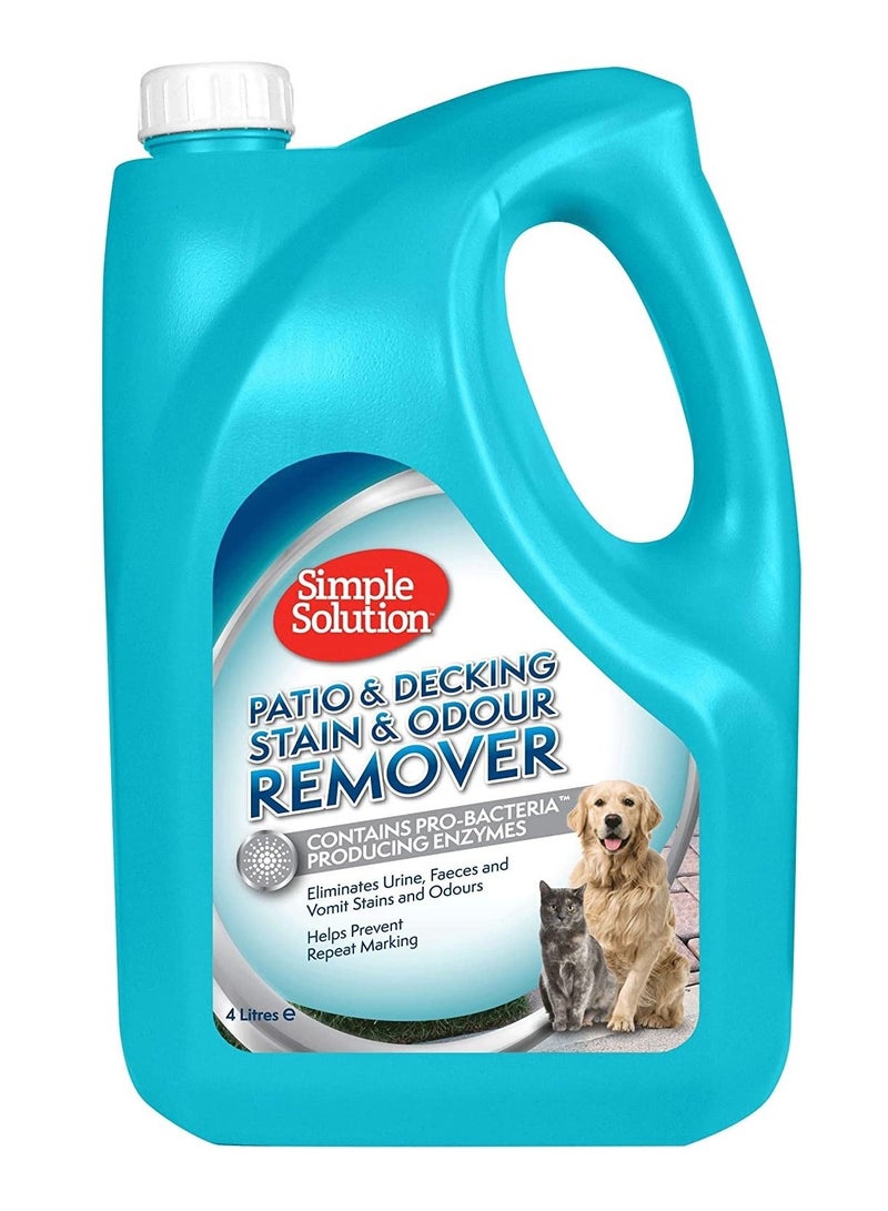 Simple Solution Patio and Decking Pet Stain and Odour Remover 4L - Image 1