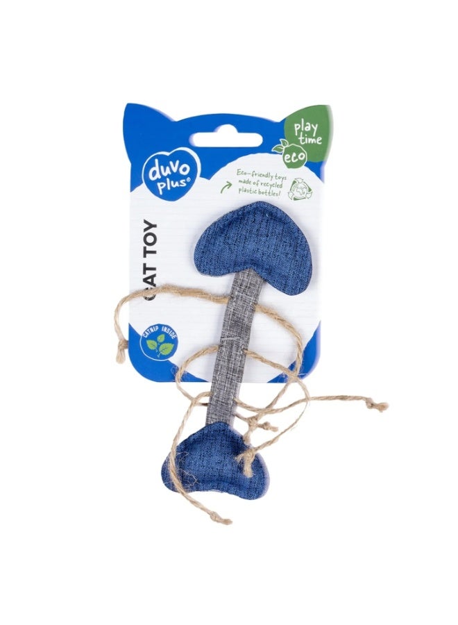 Duvo + Duvo+ Eco Cat Toy Fish Bone with Catnip – Interactive Toy for Cats, Multicolour - Image 2