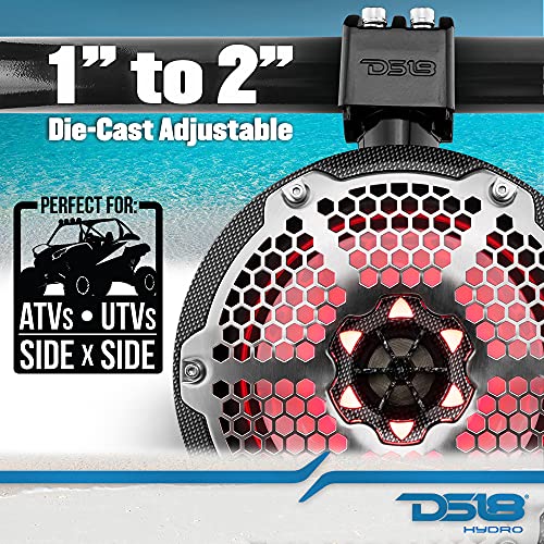 DS18 هايدرو CF-X8TP أبراج بحرية 8" مع أضواء LED RGB مدمجة - أداء عالي، درجة بحرية IP65، مستقرة ضد الأشعة فوق البنفسجية، 375 واط كحد أقصى 125 واط RMS 4 أوم (زوج) - Image 3