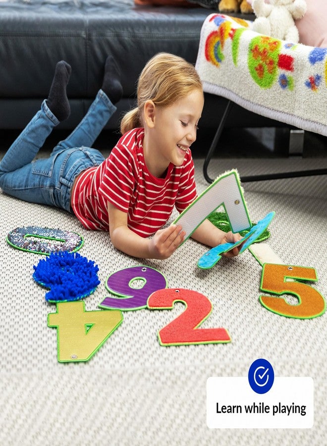 ODOXIA Sensory Mats for Autistic Children, Tactile Discs, Sensory Tiles, Sensory Carpet, Multi-Sensory Texture Toy, Sensory Toy for Tactile Play (Numbers) - Image 3