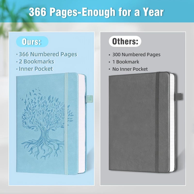 Green Vintage Inspired A5 Lined Journal 366 Pages College Ruled Hardcover Notebook For Writing And Note Taking Animal Fantasy Movie Space Themes 5.75 X 8.38 Inches - Image 5