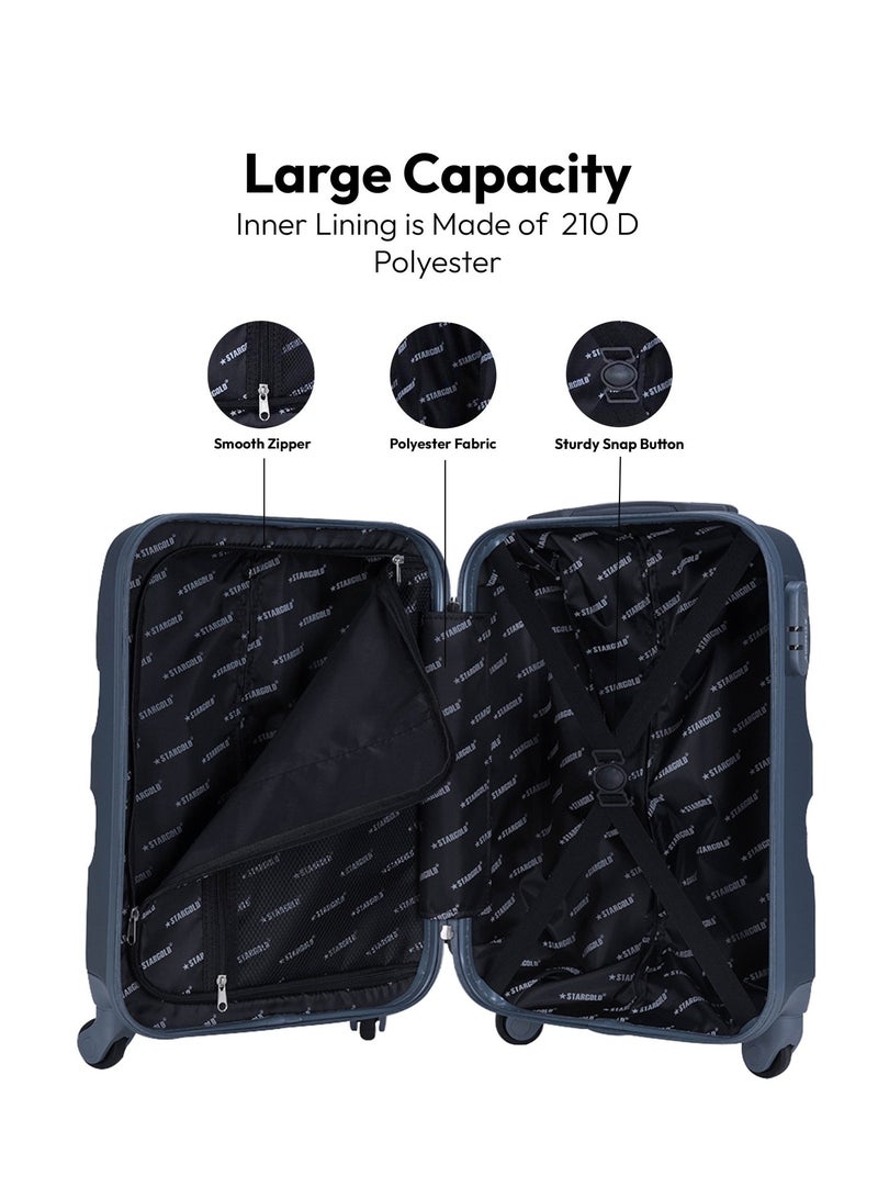 Stargold Single Hardside Spinner 4 Wheels Trolley Luggage With Number Lock - Image 5