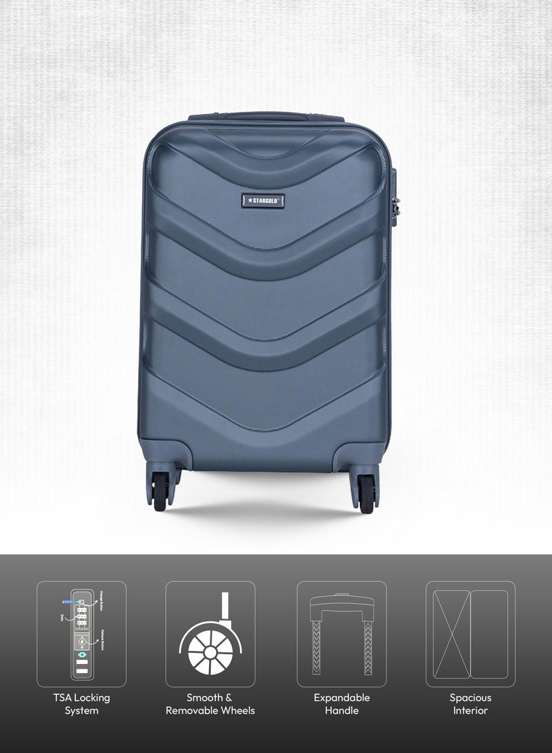Stargold Single Hardside Spinner 4 Wheels Trolley Luggage With Number Lock - Image 2