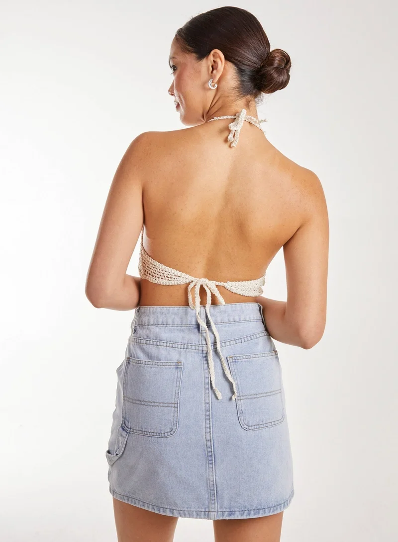 Pink Vanilla Crochet Bralette