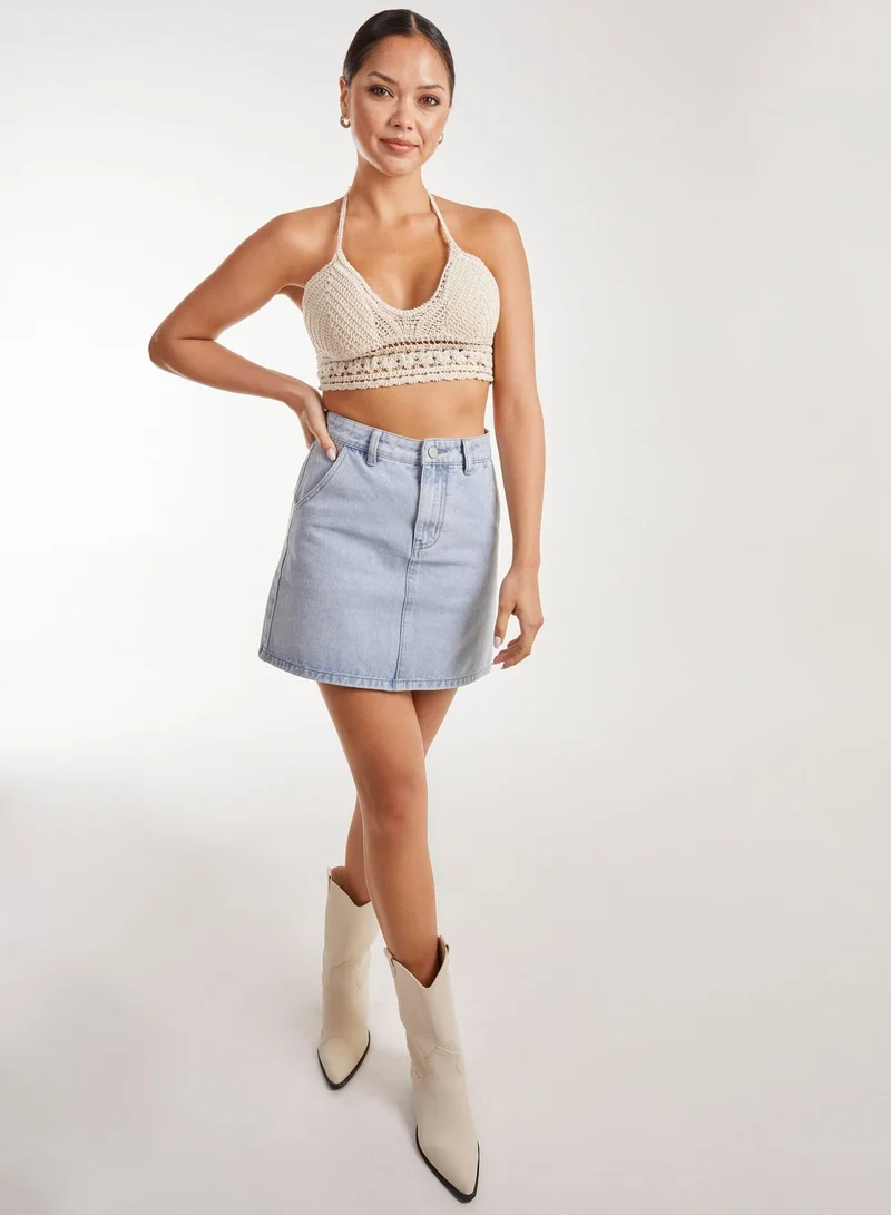 Pink Vanilla  Crochet Bralette for Women | Best Price UAE