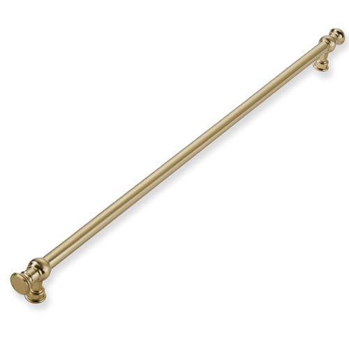 ZAUYX 1Pack 18inch457mm Hole Center Appliance Pulls Brushed Brass Cabinet Pulls Solid Heavy Duty Kitchen Cabinet Hardware for Cupboard Drawer Pulls Cabinet Handle - Image 1