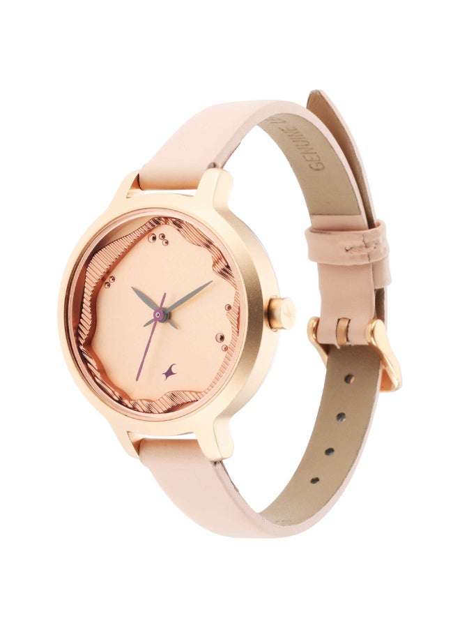 Fastrack Women's Analog Rose Gold Dial and Strap Watch - 6260WL02 - Image 3
