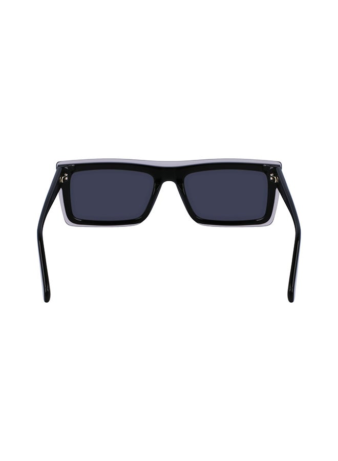 Calvin Klein Jeans نظارة شمسية مستطيلة للحماية من الأشعة فوق البنفسجية للجنسين - CKJ23657S-001-5518 - مقاس العدسة: 55 ملم - Image 4