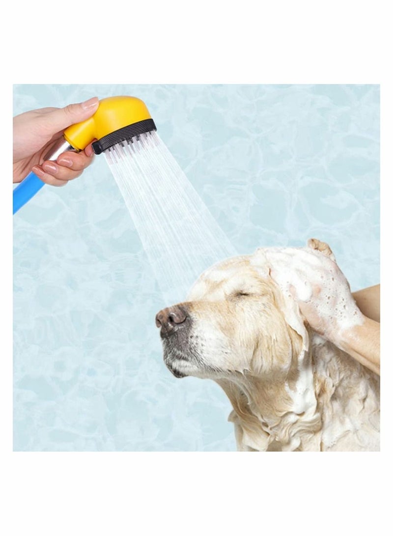Bluejw Pet Bathing Shower Sprayer Massager Scrubber Tool Dog Handheld Grooming Head Brush Nozzle for Bath Tub Outdoor Garden - Image 2
