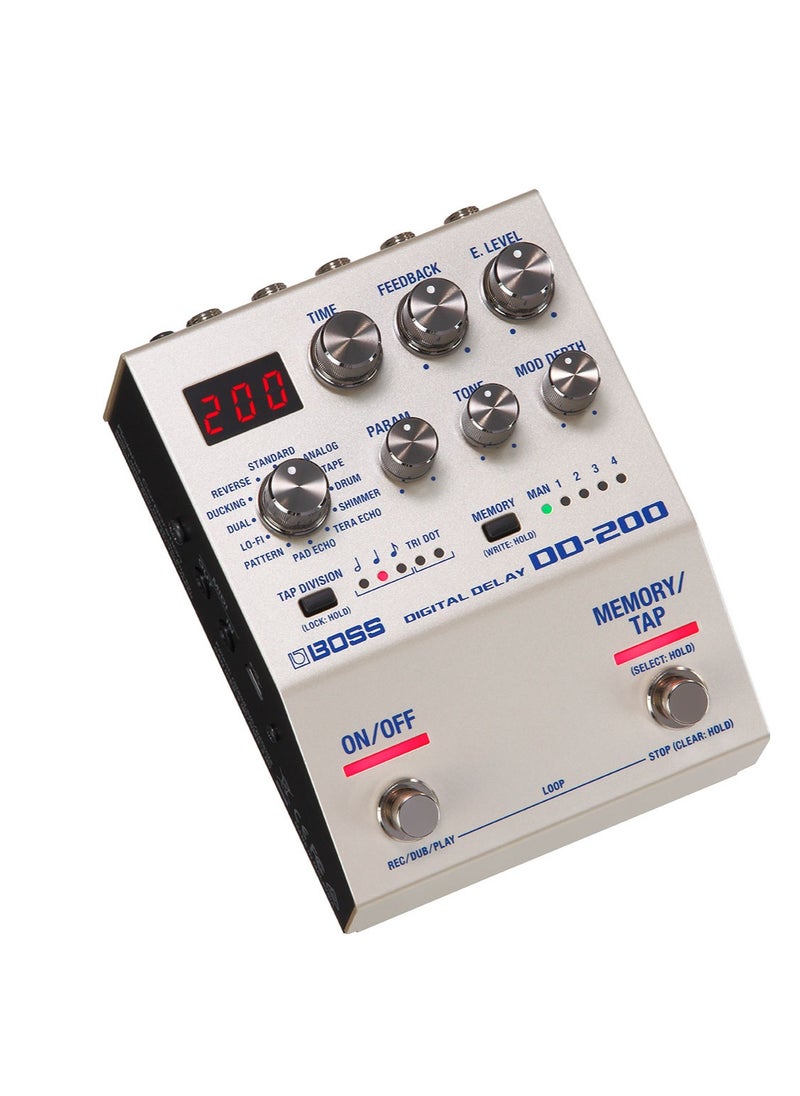 BOSS BOSS DD-200 Digital Delay Pedal for Electric Guitars  - Image 2