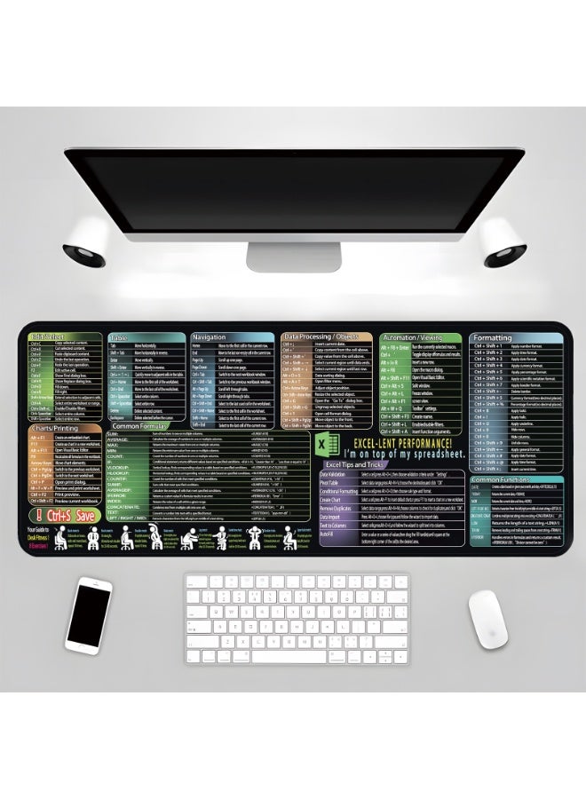 Large Gaming Mouse Pad 800x300 Stitched Edges Smooth Cloth Surface Non-Slip Rubber Base Waterproof Mousepad 3MM Thick - Image 2