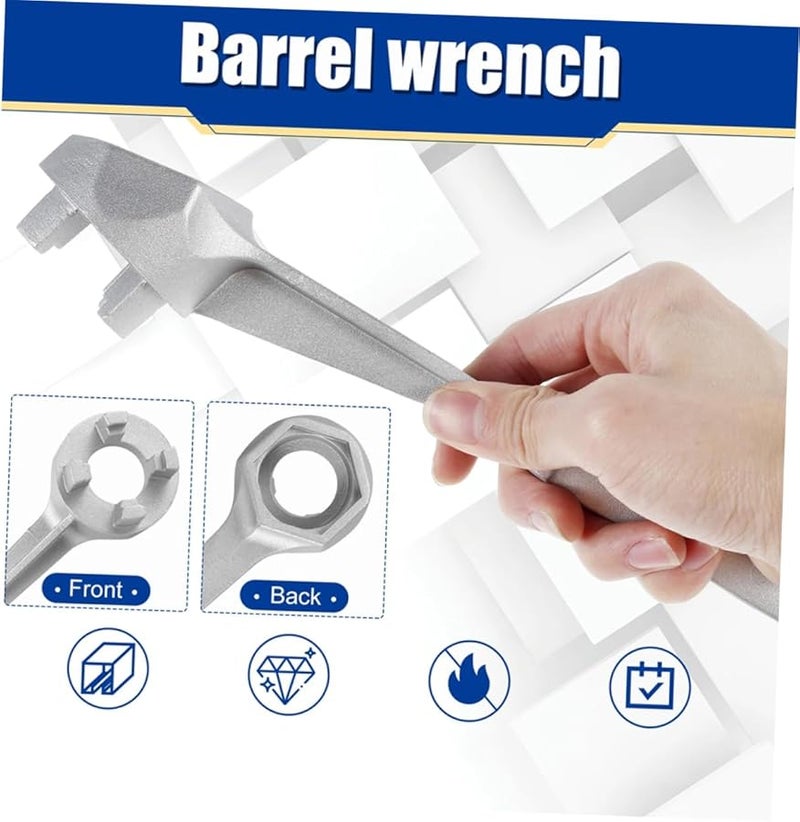Aluminum Drum Bung Wrench Tool Lightweight Efficient Oil Drum Lid Opener - Image 5