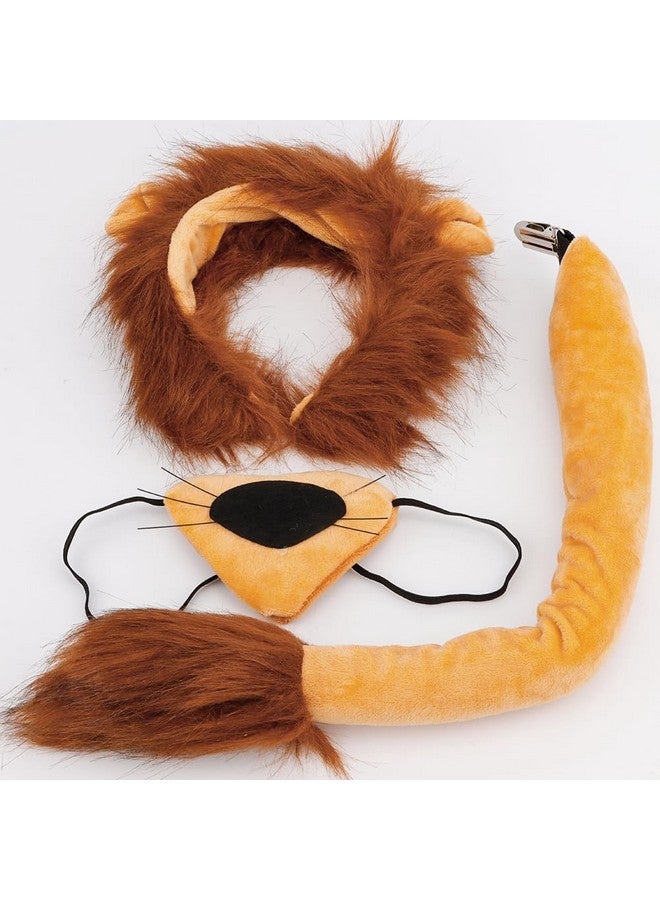 Cocide COCIDE 3Pcs Costume Accessory Set Ears Headband Tail Nose and Bow Tie Costume Accessories Set (Lion) - Image 5