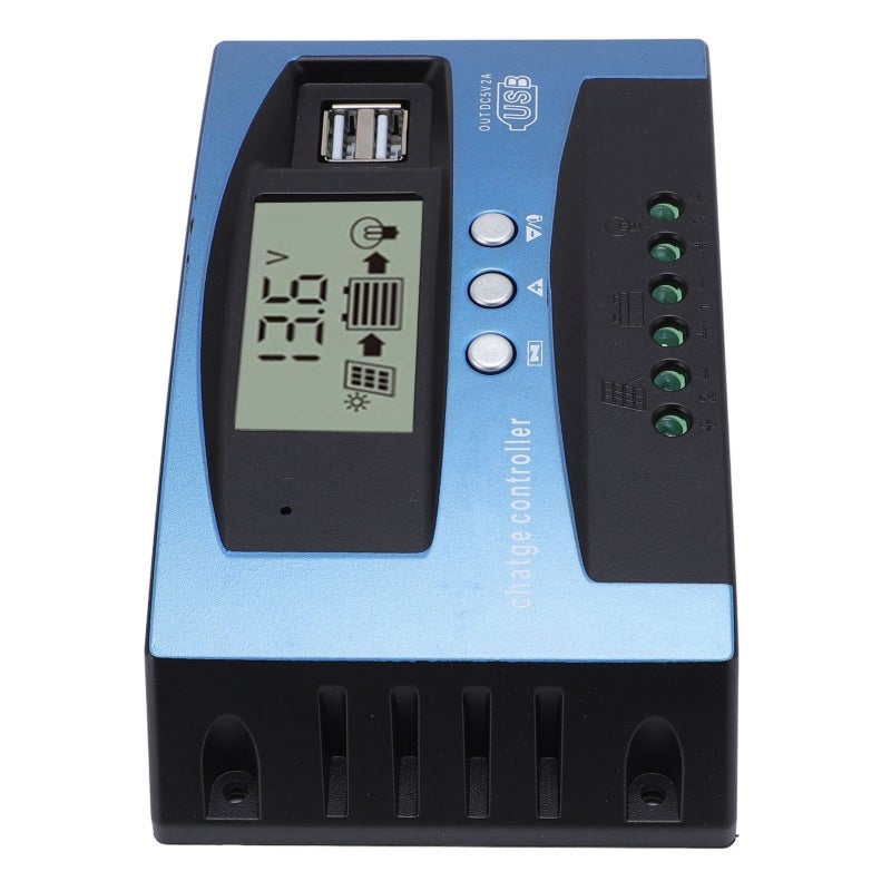 وحدة تحكم لوحة الطاقة الشمسية MPPT 12 فولت 24 فولت مع منفذ USB مزدوج - منظم شحن PWM ثلاثي المراحل قابل للتعديل لأنظمة توليد الطاقة الشمسية - Image 5