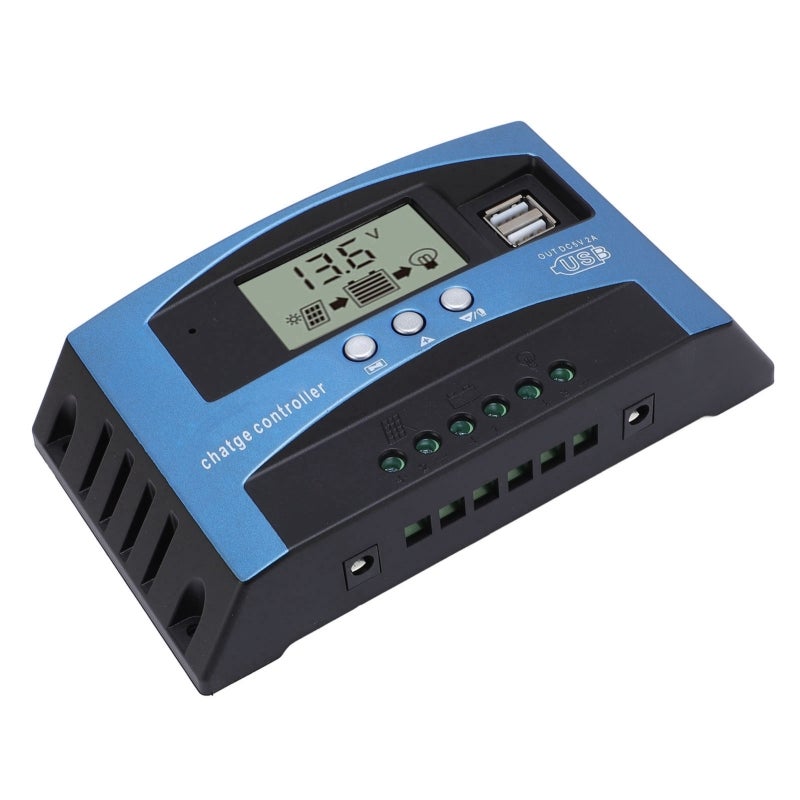 وحدة تحكم لوحة الطاقة الشمسية MPPT 12 فولت 24 فولت مع منفذ USB مزدوج - منظم شحن PWM ثلاثي المراحل قابل للتعديل لأنظمة توليد الطاقة الشمسية - Image 4